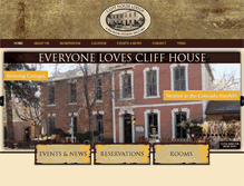 Tablet Screenshot of cliffhouselodge.net